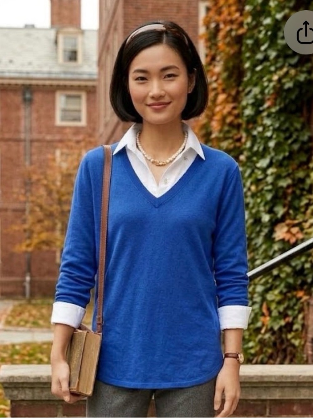 Lauren Ralph Lauren Sweater Royal Blue Silk Blend Lightweight V Neck Sz L NWT